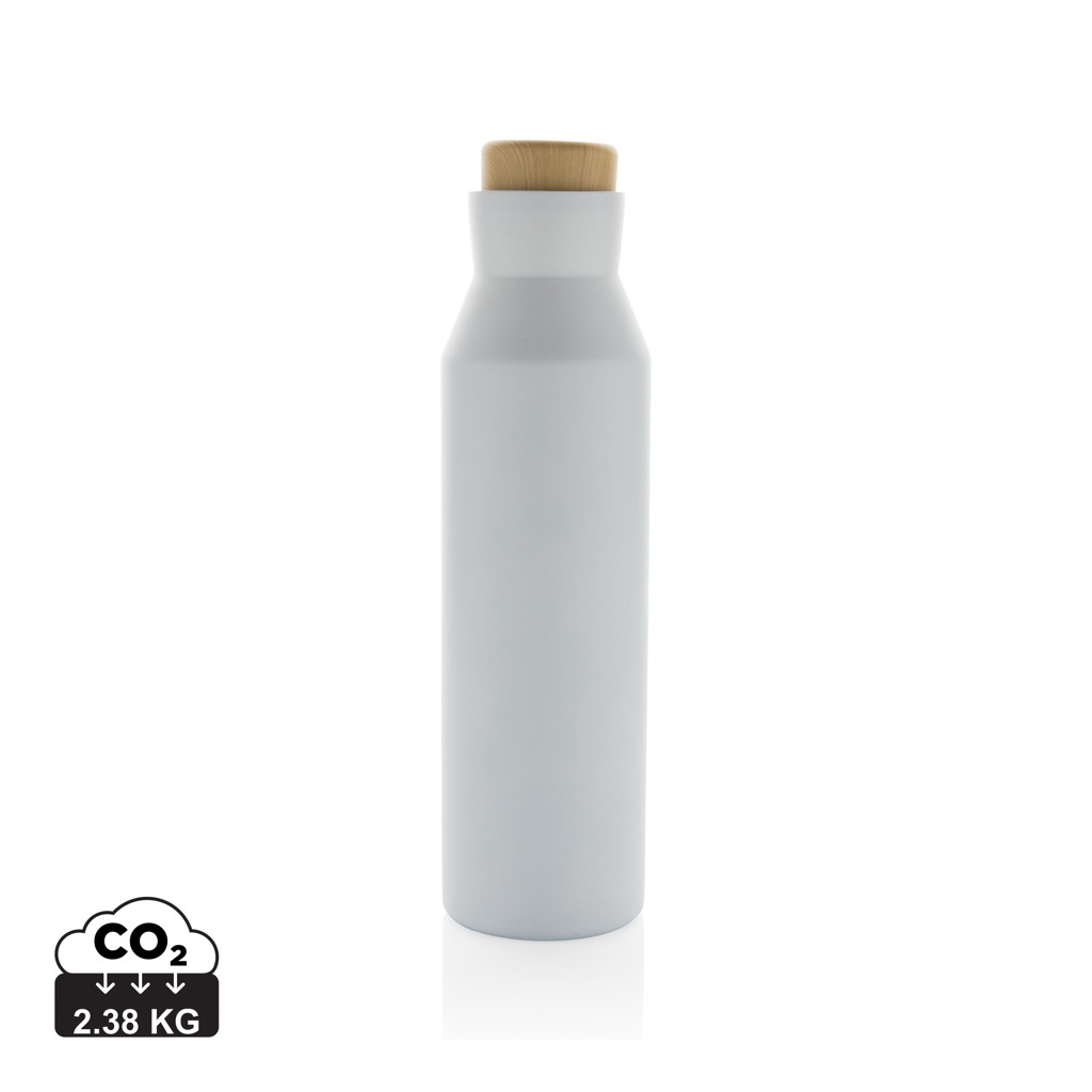 Bouteille isotherme promotionnelle 500ml inox recyclé Gaia Blanc
