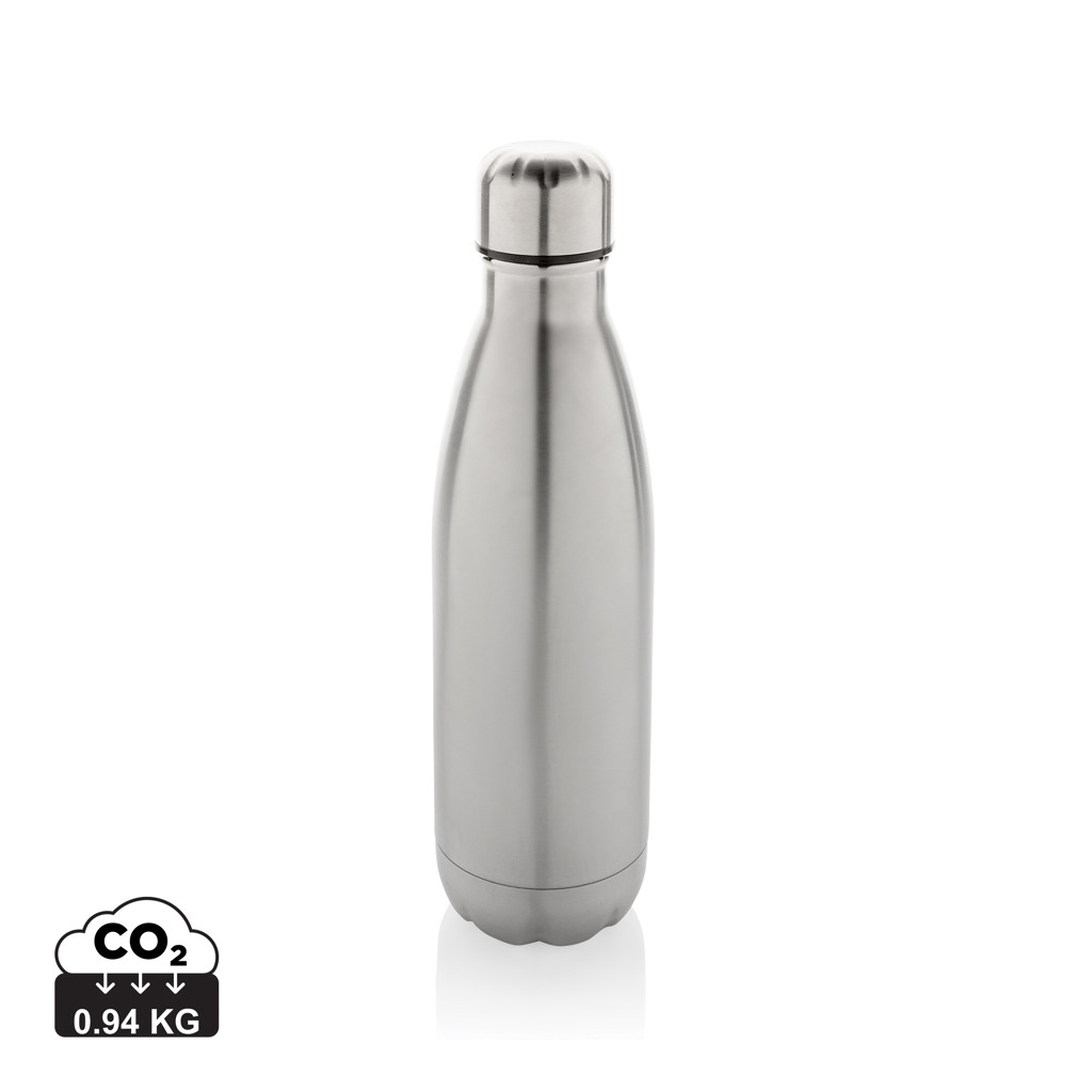 Bouteille promotionnelle inox recyclé 500 ml Eureka Argent