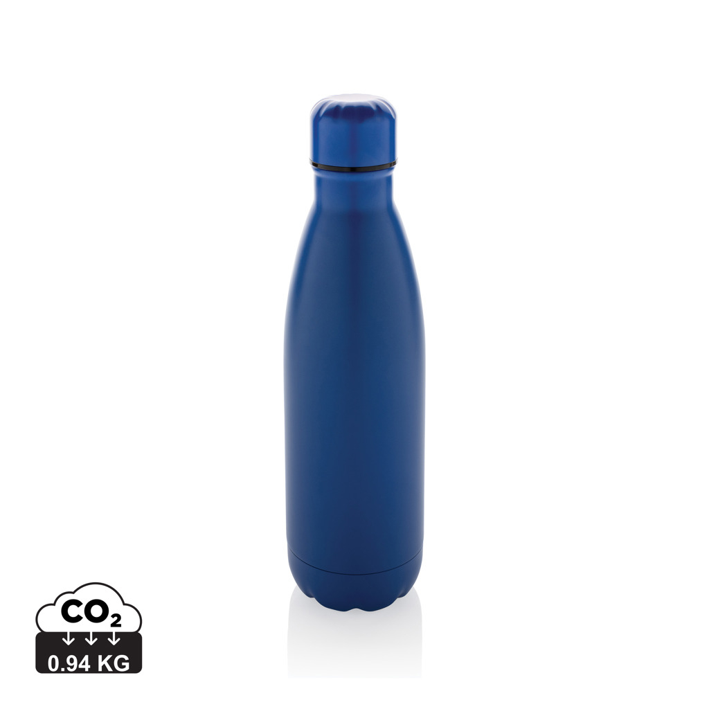 Bouteille promotionnelle inox recyclé 500 ml Eureka Bleu