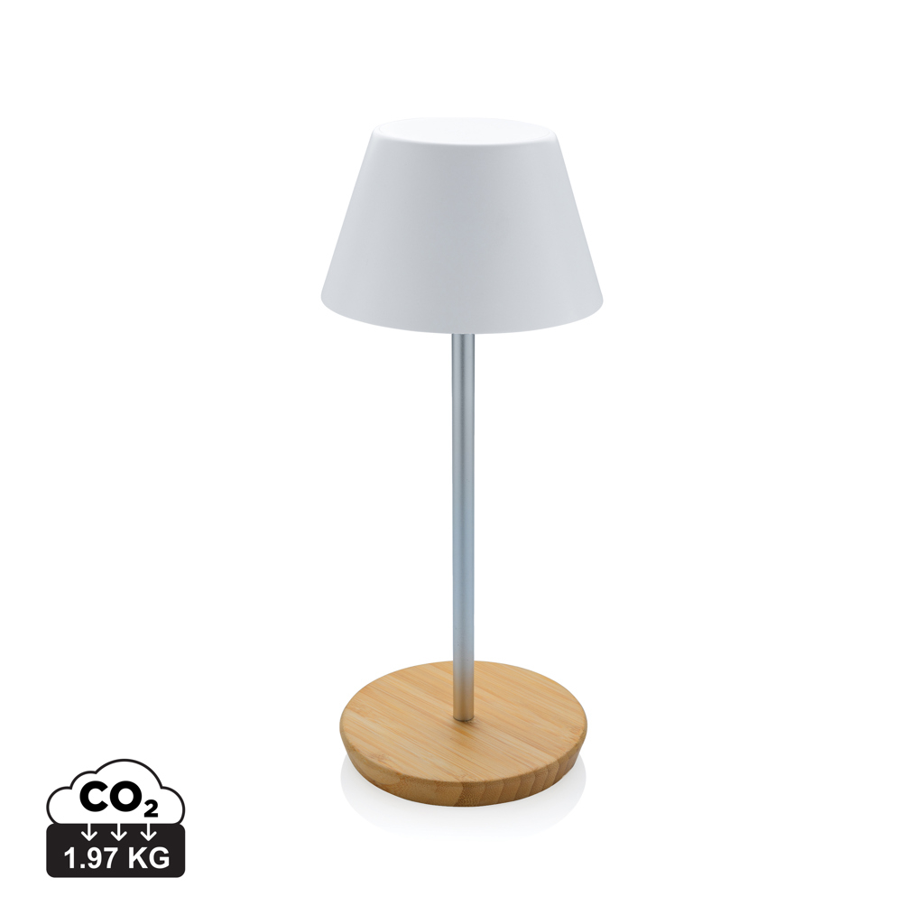 Lampe de table publicitaire rechargeable USB Blanc