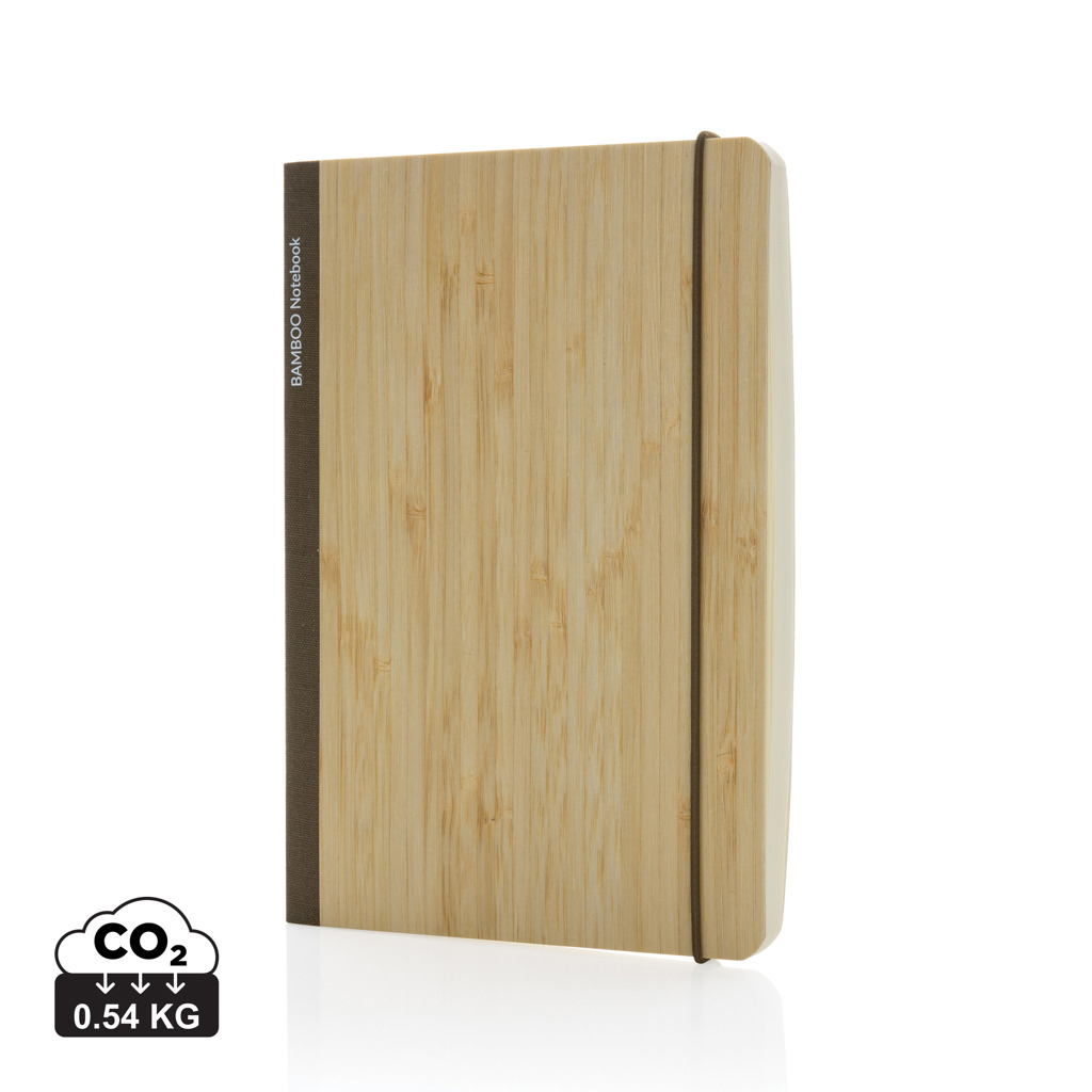 Carnet de notes A5 promotionnel en bambou Scribe Marron