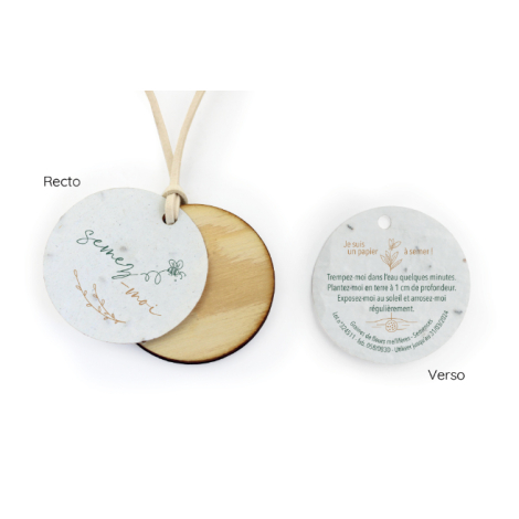 Médaille personnalisable à planter