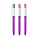 Stylo bille 4 couleurs publicitaire BIC® Shine