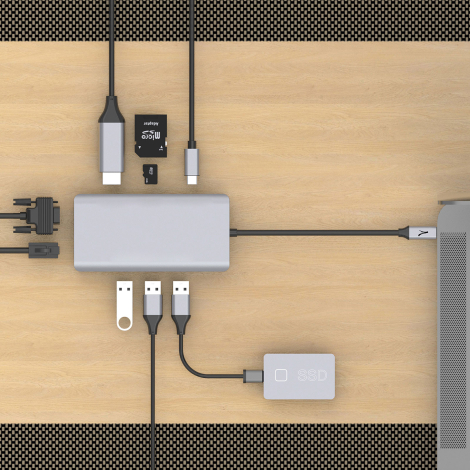 Hub personnalisable 9 en 1 KONPYUTA