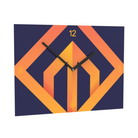 Horloge publicitaire rectangulaire 25x35 cm Horae