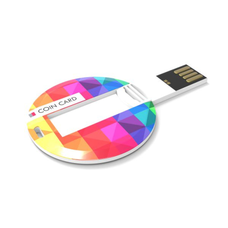 Clé USB 2.0 à personnaliser Coin Card PREMIUM