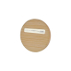 Badge rond en bambou personnalisable