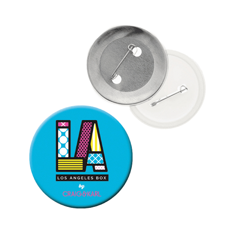 Badge publicitaire rond avec ou sans attache