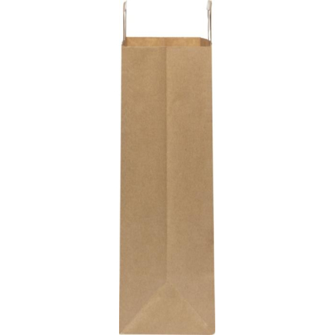 Sac publicitaire 25x32x11cm en papier Kraft - MOYEN