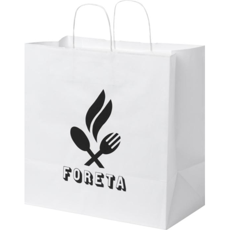 Sac Kraft promotionnel 34x35x20cm poignées torsadées - XL