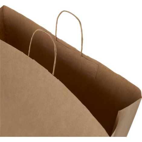 Sac papier Kraft 49,5x44x14cm personnalisable - XXL