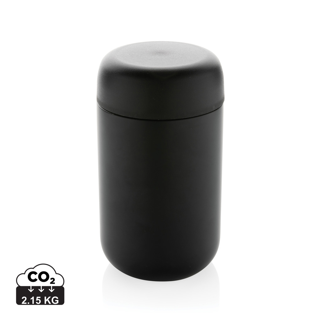 Mug isotherme 360ml personnalisable inox recyclé Brew Noir