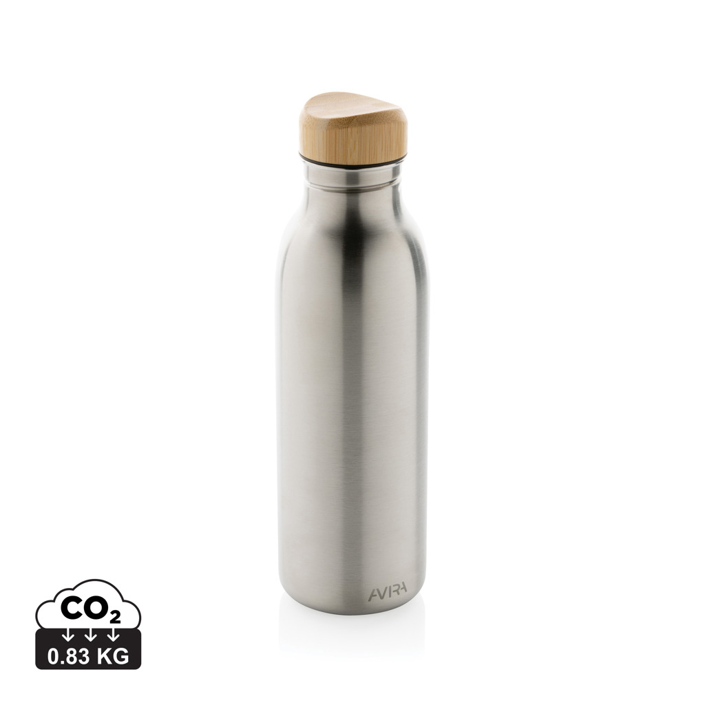 Bouteille 600ml personnalisable en acier Avira Alcor Argent