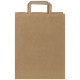 Sac publicitaire 25x32x11cm en papier Kraft - MOYEN