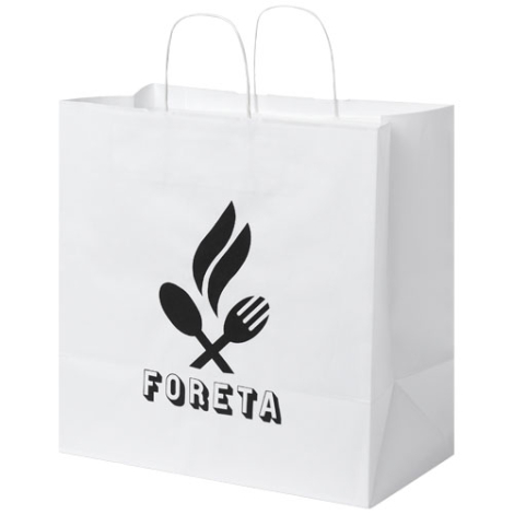 Sac Kraft promotionnel 34x35x20cm poignées torsadées - XL