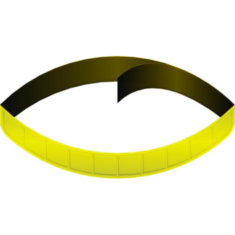 Bande réfléchissante promotionnelle de 58 cm jaune néon