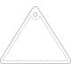 Attache réfléchissante à personnaliser triangulaire 
