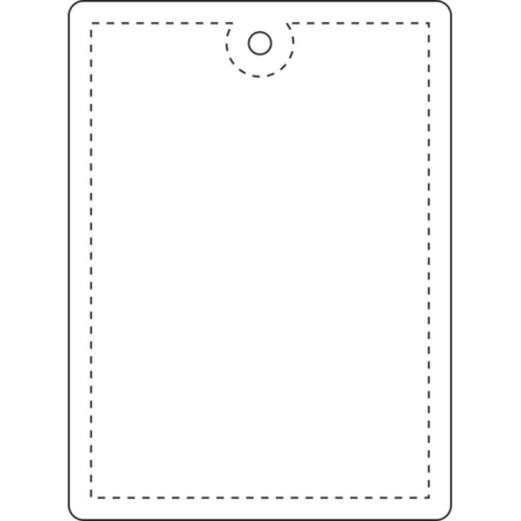 Attache réfléchissante personnalisable rectangulaire grand modèle 