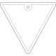 Attache réfléchissante à personnaliser triangle inversé