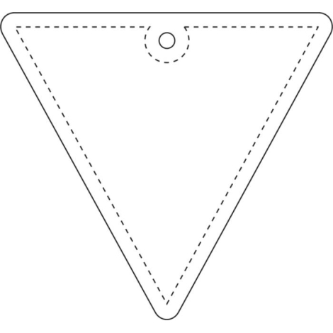 Attache réfléchissante à personnaliser triangle inversé