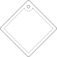Attache réfléchissante personnalisable diamant - grand modèle 
