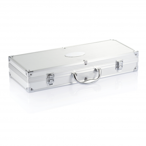 Set de 12 pièces pour barbecue en coffret aluminium personnalisable