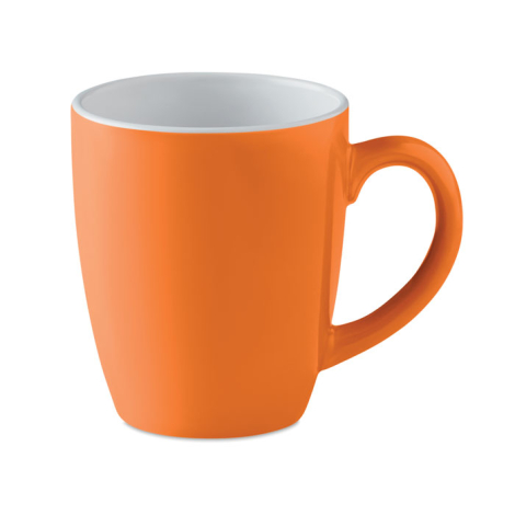 Mug personnalisable en céramique 350 ml avec couvercle