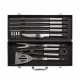 Set de 12 pièces pour barbecue en coffret aluminium personnalisable