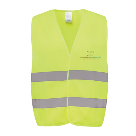 Gilet promotionnel de signalisation haute visibilité rPET