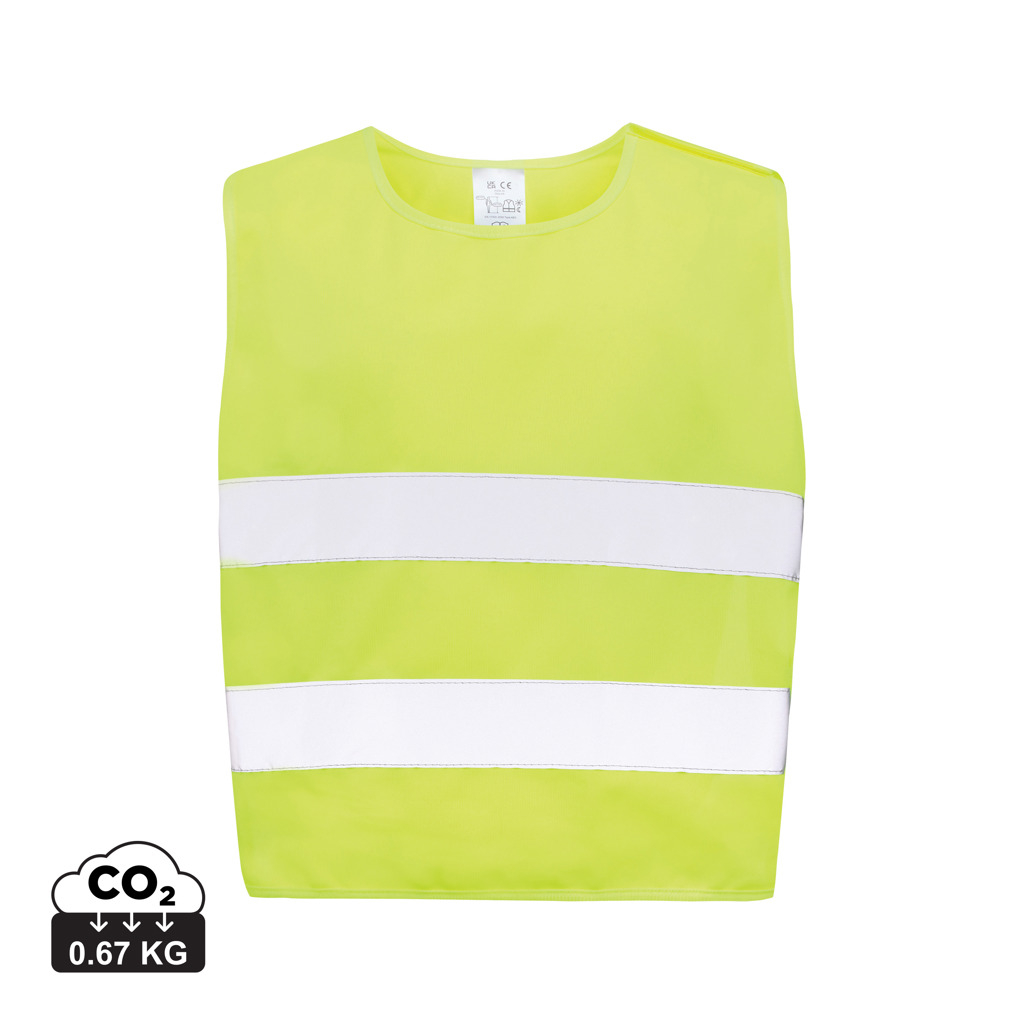 Gilet de signalisation personnalisable rPET Enfant 3-6 ans Jaune