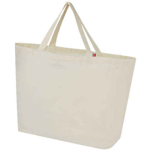Sac shopping publicitaire tissu recyclé 200g Cannes Naturel