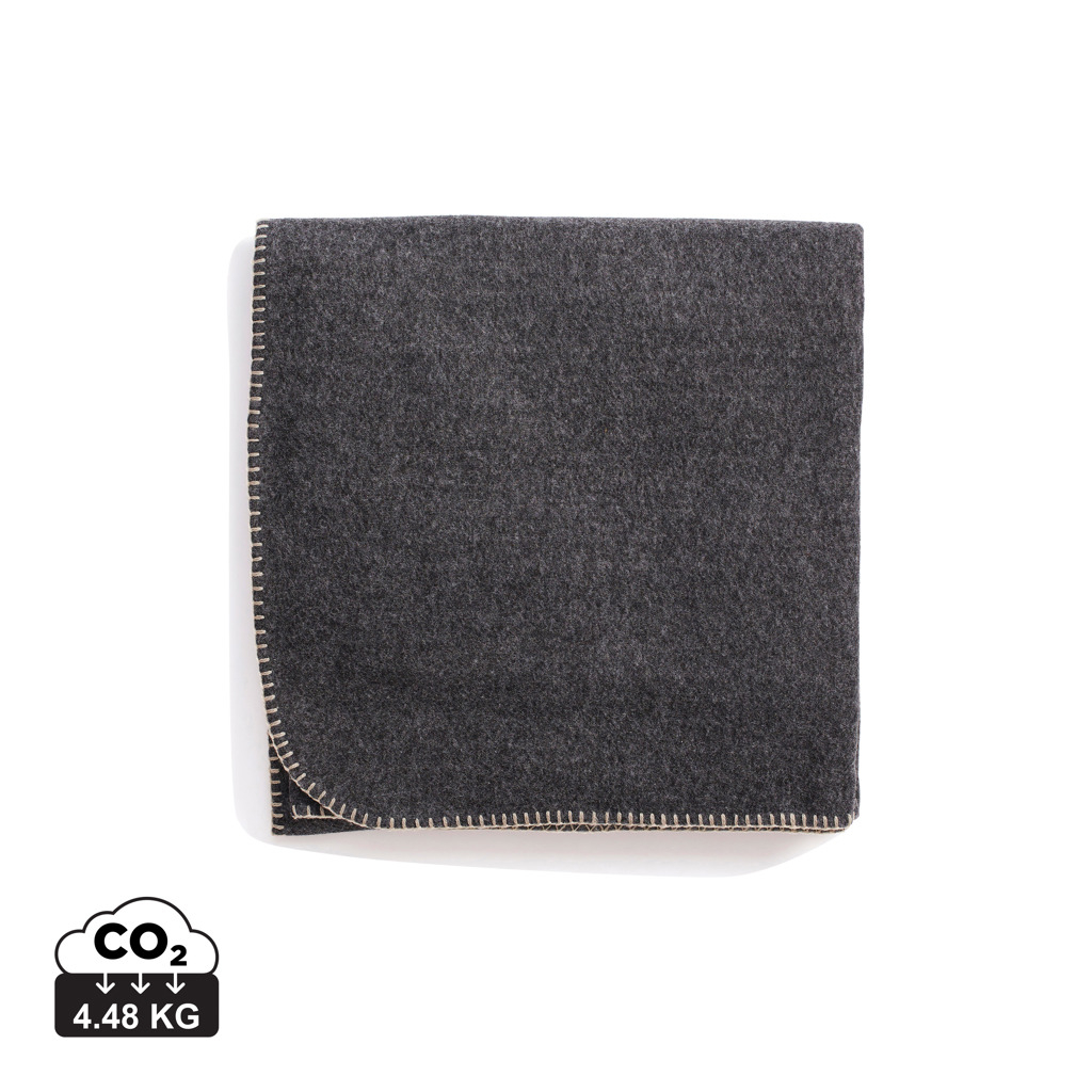 Plaid publicitaire fibres recyclée Bilton VINGA Gris