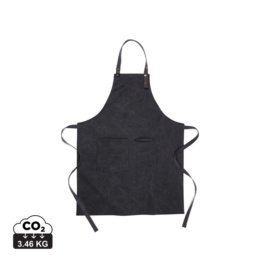 Tablier personnalisable 100% fibres recyclées Tome VINGA Noir