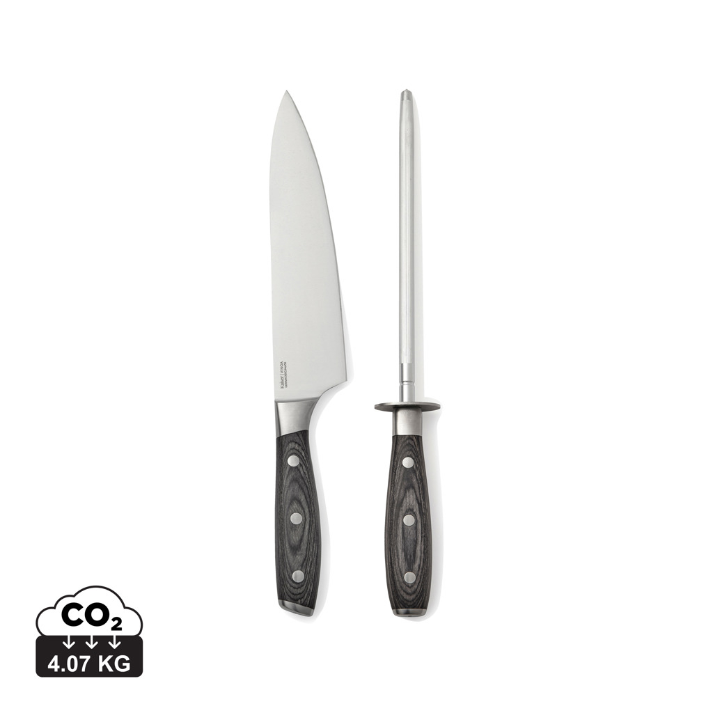 Set fusil et couteau de chef publicitaire Kaiser VINGA Marron