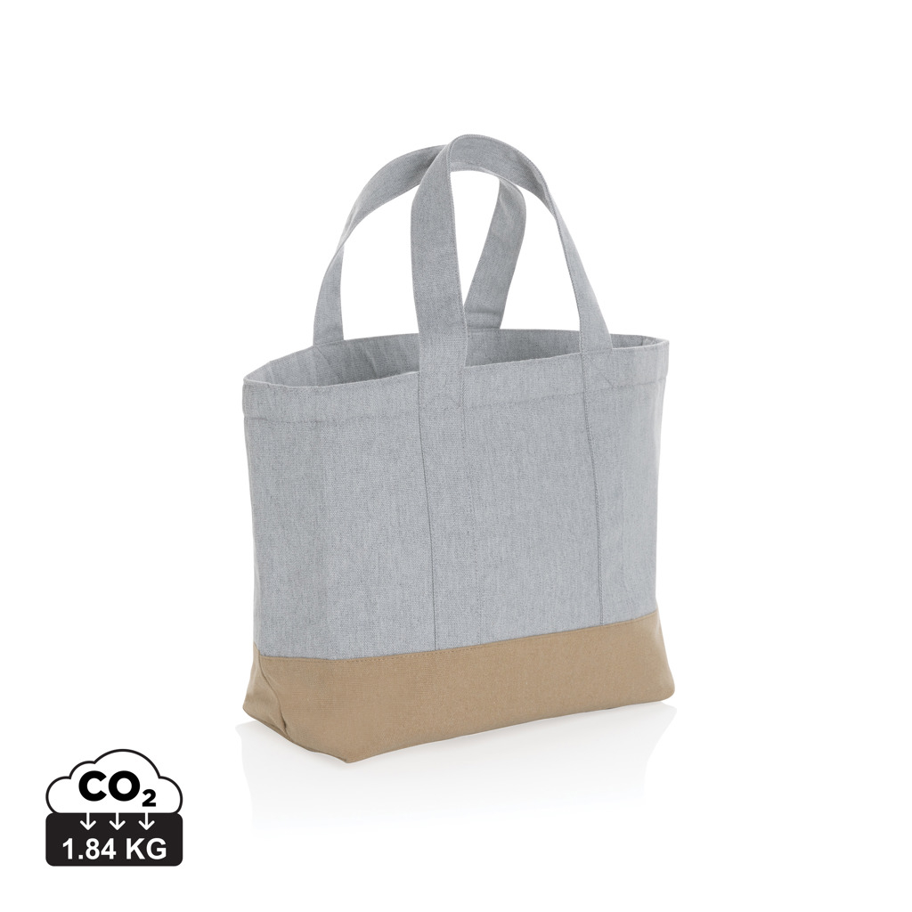 Sac isotherme en toile recyclé personnalisable Impact Gris