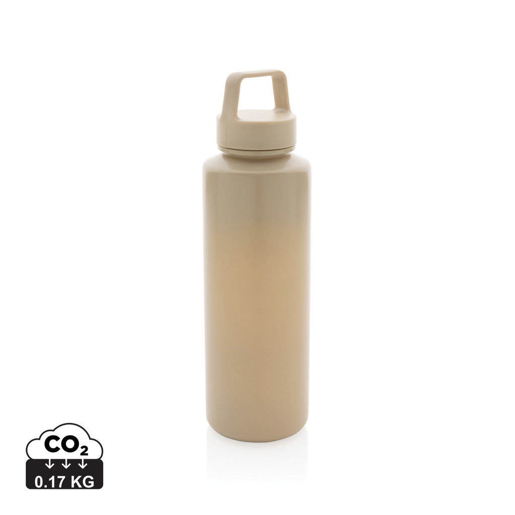 Bouteille recyclée publicitaire avec poignée 500ml Marron
