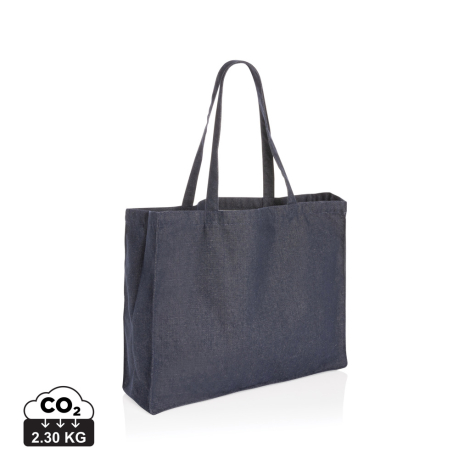 Sac cabas denim recyclé personnalisable 320g - Impact