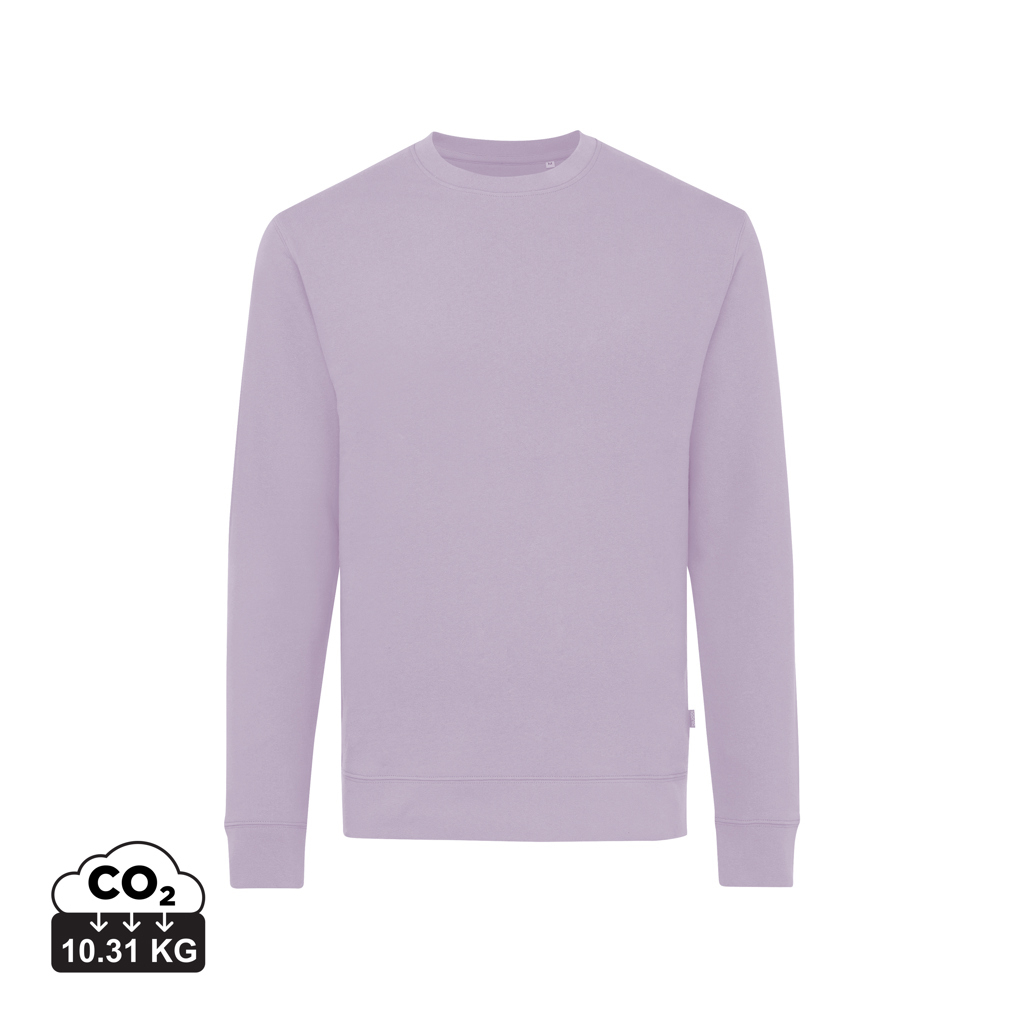 Pull promotionnel unisexe coton recyclé 340g Iqoniq Zion Lavande