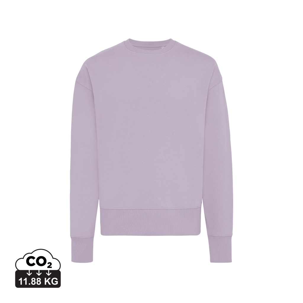Sweat promotionnel coton recyclé 340g unisexe Iqoniq Kruger Lavande