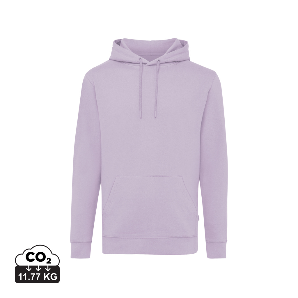 Sweat capuche unisexe publicitaire coton recyclé 340g Iqoniq Jasper Lavande