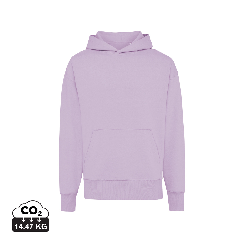 Sweat capuche personnalisable coton recyclé 340g unisexe Iqoniq Yoho Lavande