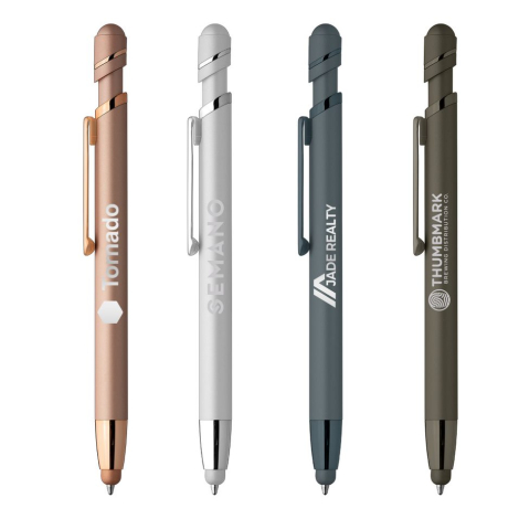 Stylo avec stylet pour écran tactile, stylo publicitaire, Stylo-stylet  publicitaire métal toucher gomme