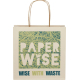 Sac Kraft personnalisé résidus agricoles 24x24x9 cm
