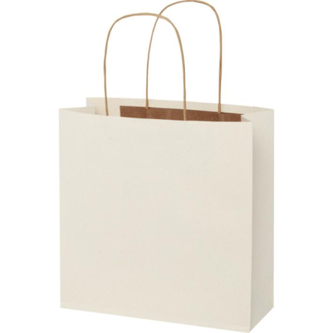 Sac Kraft personnalisé résidus agricoles 24x24x9 cm