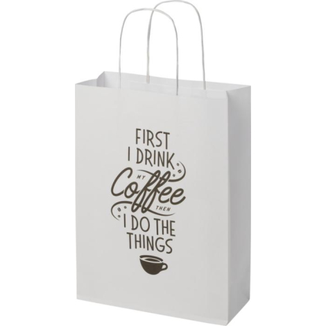 Sac en papier Kraft personnalisé taille moyenne 24x32x9 cm