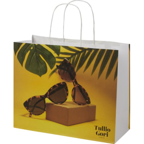 Grand sac promotionnel en papier Kraft 31x12x25 cm