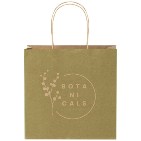 Petit sac publicitaire en papier Kraft 24x9x24 cm