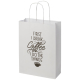 Sac en papier Kraft personnalisé taille moyenne 24x32x9 cm