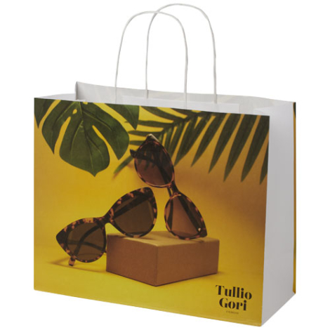 Grand sac promotionnel en papier Kraft 31x12x25 cm