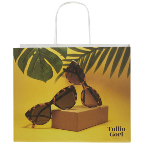 Grand sac promotionnel en papier Kraft 31x12x25 cm